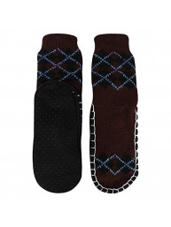 "Bearfoot" Toddlers/Little Boy's Jacquard Knitted Home Slipper Socks,NON Slip.