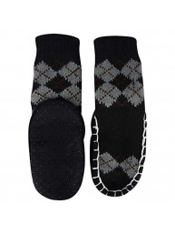 "Bearfoot" Toddlers/Little Boy's Jacquard Knitted Home Slipper Socks,NON Slip. (size:s)