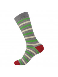 Brave Mens Colorful Designer Fun Striped Dress Socks (One Size)