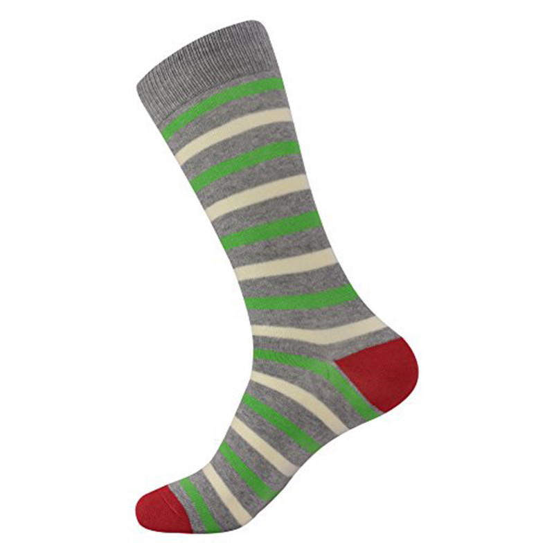 Brave Mens Colorful Designer Fun Striped Dress Socks (One Size)