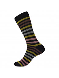 Brave Mens Colorful Designer Fun Striped Dress Socks (One Size)