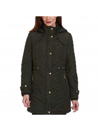 Weatherproof Garment Co. Womens Hooded Midweight Quilted Walker Jacket