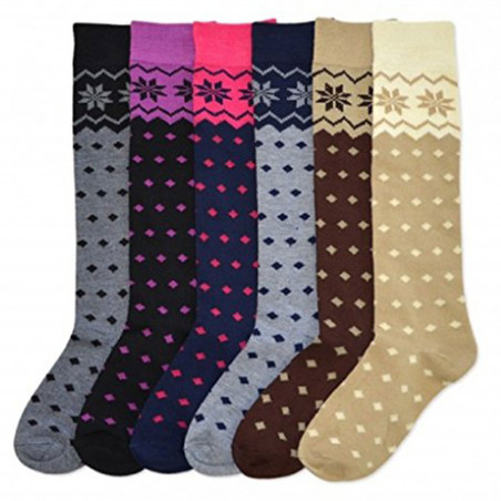 Women's 1Pk or 6 Pk Cotton Referee/Soccer Knee High Socks, Size:9-11