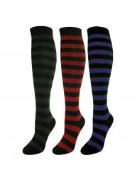 3 Pair/Pack Ladies Knee-High Socks, Pick Your Combo Size :9-11
