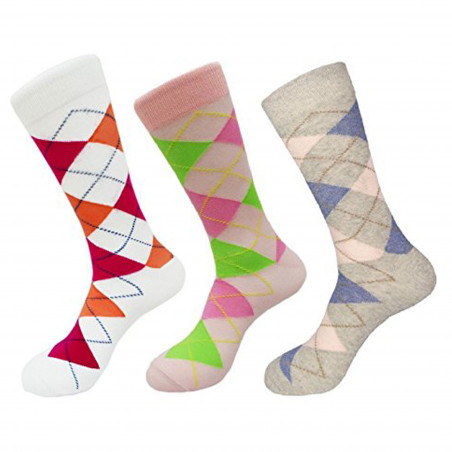 Men's 1 OR 3 PACK Novelty Crew Socks w. Funny Design Dress Socks(10-13)