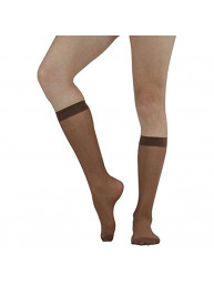 Sheer Nylon Knee High Stockings (pack of 6 pairs/One Size)