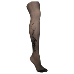 Women's 6Pc/Pack Nylon Fashion Pantyhose- Black