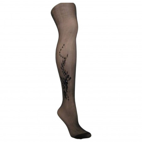 Women's 6Pc/Pack Nylon Fashion Pantyhose- Black