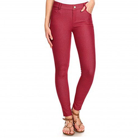 Women's Basic Five Pocket Stretch Jegging Tights Pants