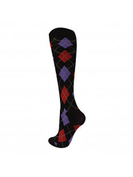 1 Pack/3Pack/6 Pack Knee High Socks Argyle Design (one size)