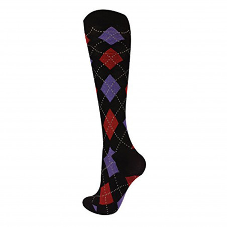 1 Pack/3Pack/6 Pack Knee High Socks Argyle Design (one size)