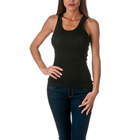 Tank Top - Women's Cotton Ribbed Tank Top