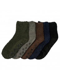 Women's Cozy Slipper Socks Fuzzy Sock Multi Color  6 Pairs