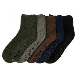 Women's Cozy Slipper Socks Fuzzy Sock Multi Color  6 Pairs