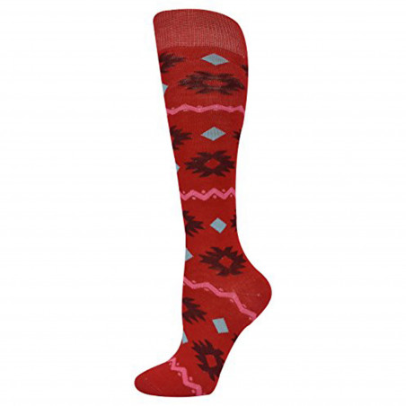 J.Ann 1 Pair/Pack Knee High Socks Tribe Design
