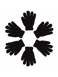 Family 12-pair Pack Winter Gloves, Many Colors & Designs (Mens, Ladies & Kids)