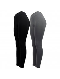 Mopas Ladies 2-Pack Winter Fleece Lined Leggings