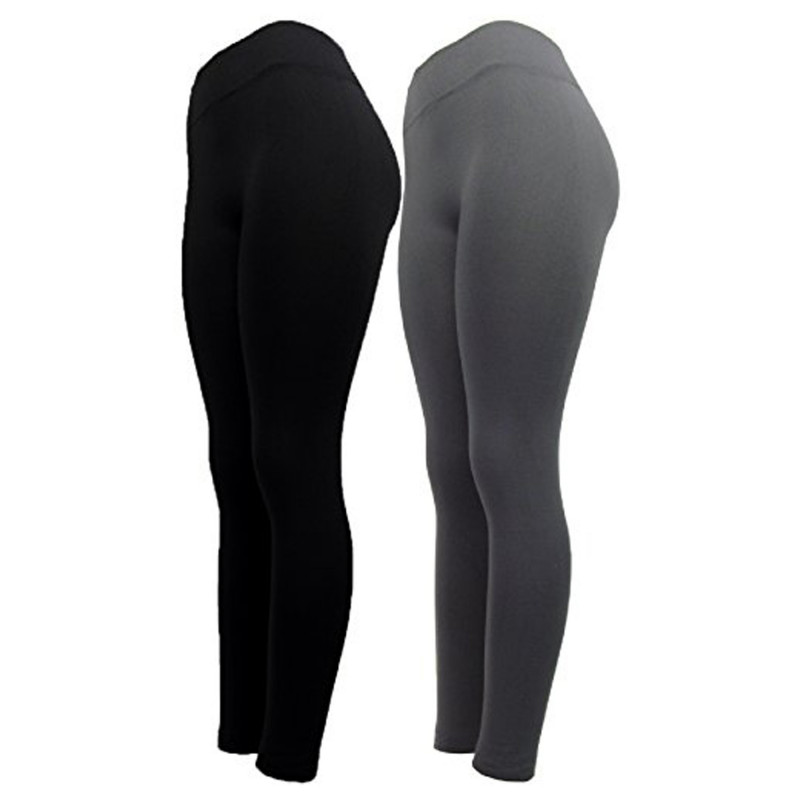 Mopas Ladies 2-Pack Winter Fleece Lined Leggings