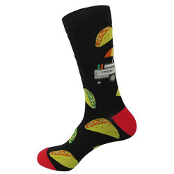 Men's 1 OR 3 PACK Novelty Crew Socks w. Funny Design Dress Socks(10-13)