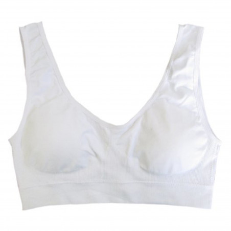 J.Ann" Womens Seamless Sport Bra with Removable Padding