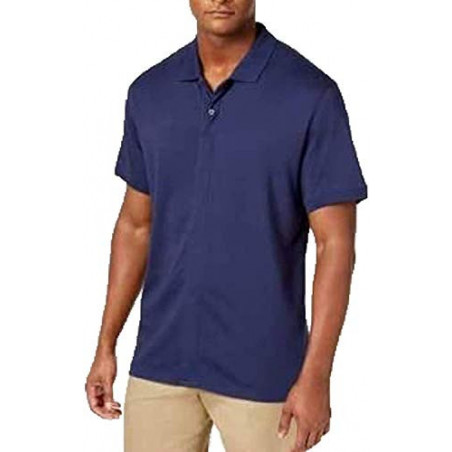 Casual Classic Fit Solid Short-Sleeve Pique Polo Shirt for Men