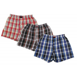 Brave 3-Pack Youth Sized Boy's 100% Cotton Woven Boxer Shorts