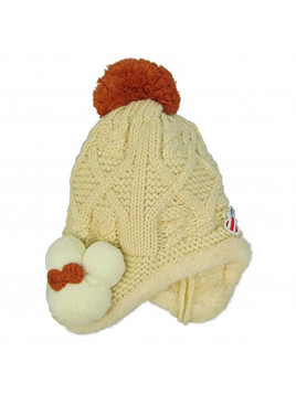 Easter Day's Gift - J. Ann Toddlers Crochet Knitted Beanie With PomPom