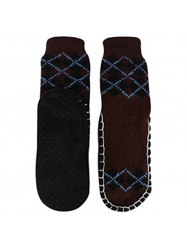 "Bearfoot" Toddlers/Little Boy's Jacquard Knitted Home Slipper Socks,NON Slip.