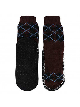 "Bearfoot" Toddlers/Little Boy's Jacquard Knitted Home Slipper Socks,NON Slip.