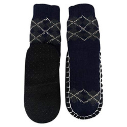 "Bearfoot" Toddlers/Little Boy's Jacquard Knitted Home Slipper Socks,NON Slip.