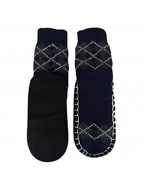 "Bearfoot" Toddlers/Little Boy's Jacquard Knitted Home Slipper Socks,NON Slip.