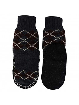 "Bearfoot" Toddlers/Little Boy's Jacquard Knitted Home Slipper Socks,NON Slip. (size:s)