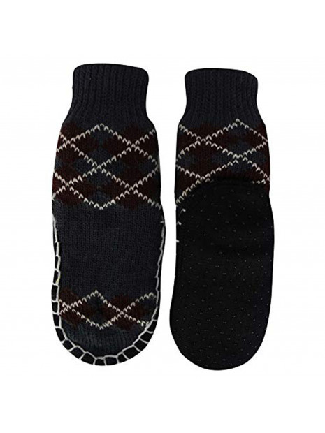 "Bearfoot" Toddlers/Little Boy's Jacquard Knitted Home Slipper Socks,NON Slip. (size:s)