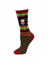 HIBALY Holiday Christmas Socks for Men, Women and Kids (All members) (Lady's 9-11, Red- Mrs Santa Claus)