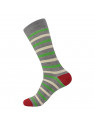 Brave Mens Colorful Designer Fun Striped Dress Socks (One Size)