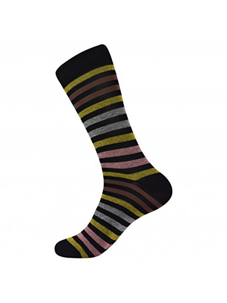 Brave Mens Colorful Designer Fun Striped Dress Socks (One Size)