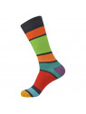 Brave Mens Colorful Designer Crazy Funky Striped Dress Socks (One Size)