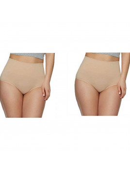 Gloria Vanderbilt Ladies Seamless Shaping Brief Medium Control Soft Yarn (2 Pack)