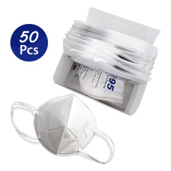 5-Ply Face Mask 50 Per Box Secure Fit & Protection Ear Strap Choice Individually Packaged for Safety Breathable & Comfortable