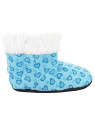 J.Ann Toddlers/Little Girls (2T-4T) Fleece Sherpa Printed Slipper Booties, Non Slip