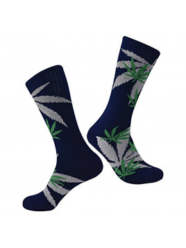 Brave Marijuana Weed Leaf Men/Women sport socks colourful Cotton High Socks (One Size )