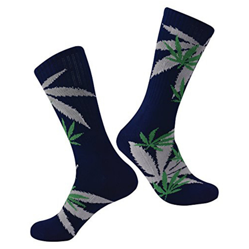 Brave Marijuana Weed Leaf Men/Women sport socks colourful Cotton High Socks (One Size )