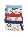 Star Boy's 100% Cotton Sports Design Briefs 6-Pack