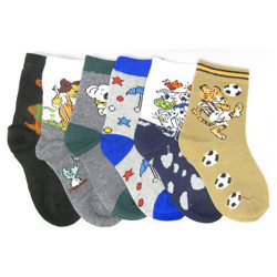 Children Wholesale 12- Pair/Pack Crew Socks (Many Sizes/Designs)