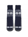 Adults 1 or 2-PK Knitted Slipper Socks with NON-Slip Skids (X-Large (28cm))