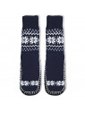 Adults 1 or 2-PK Knitted Slipper Socks with NON-Slip Skids (X-Large (28cm))