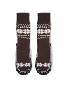 Adults 1 or 2-PK Knitted Slipper Socks with NON-Slip Skids
