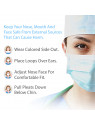 Pacificlane Disposable 3 Layered Ear Loop Safety Face Masks Breathable, Comfortable for Protection, From , Dust, Allergens 50pc