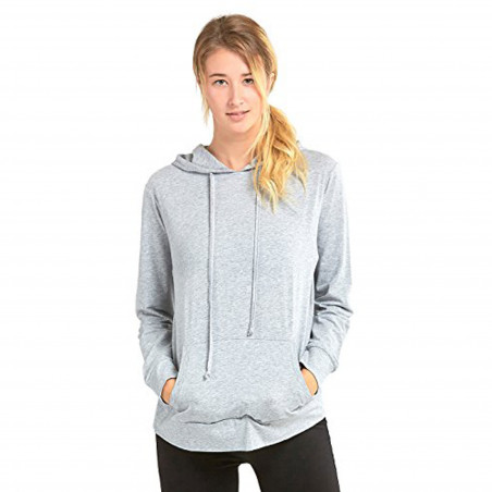 Women's Thin Cotton Pullover Hoodie Sweater