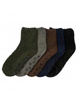 Women's Cozy Slipper Socks Fuzzy Sock Multi Color  6 Pairs